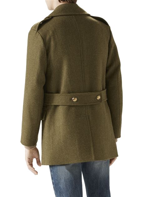 men's gucci peacoat|gucci raincoat women's.